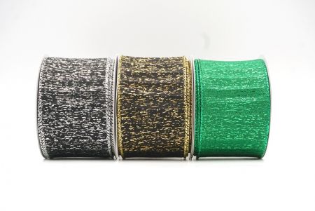 Metallic Textured Wired Ribbon - Metallic Textured Wired Ribbon